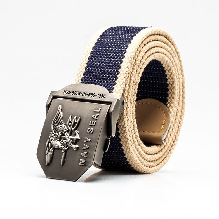 Navy Seals 7000lb Tensile Military Load Bearing Nylon Duty Belt BLUE